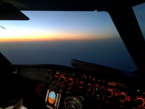 Sunrise at FL360